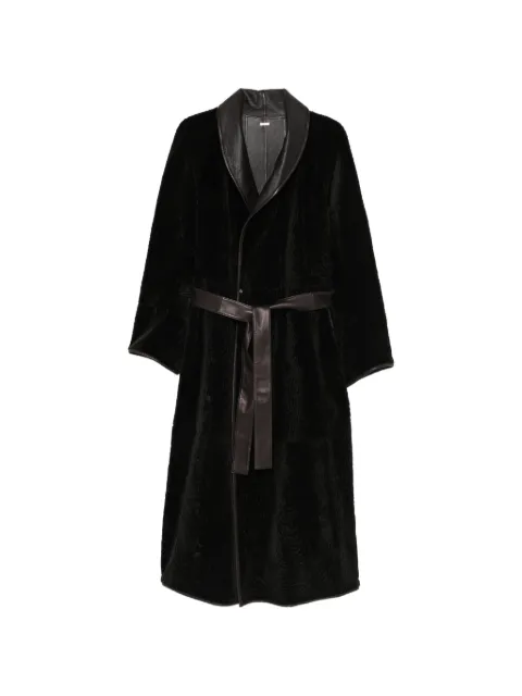 Petar Petrov belted lambskin coat