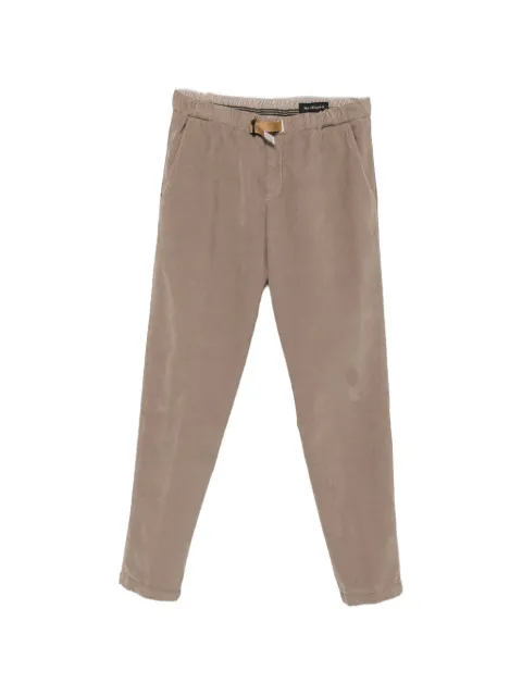 White Sand belted corduroy tapered trousers
