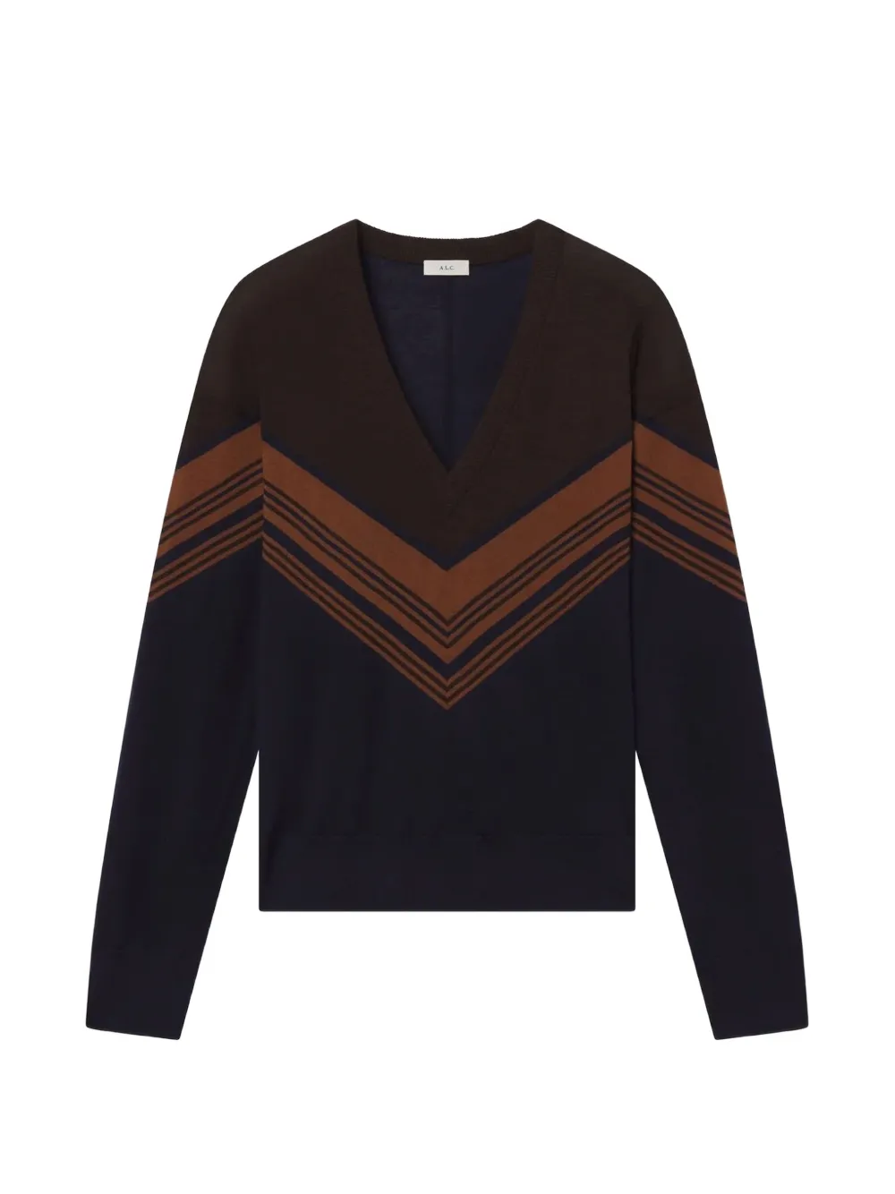 A.L.C. Nicole chevron-pattern sweater - Bleu A.L.C. Nicole chevron-pattern sweater - Bleu