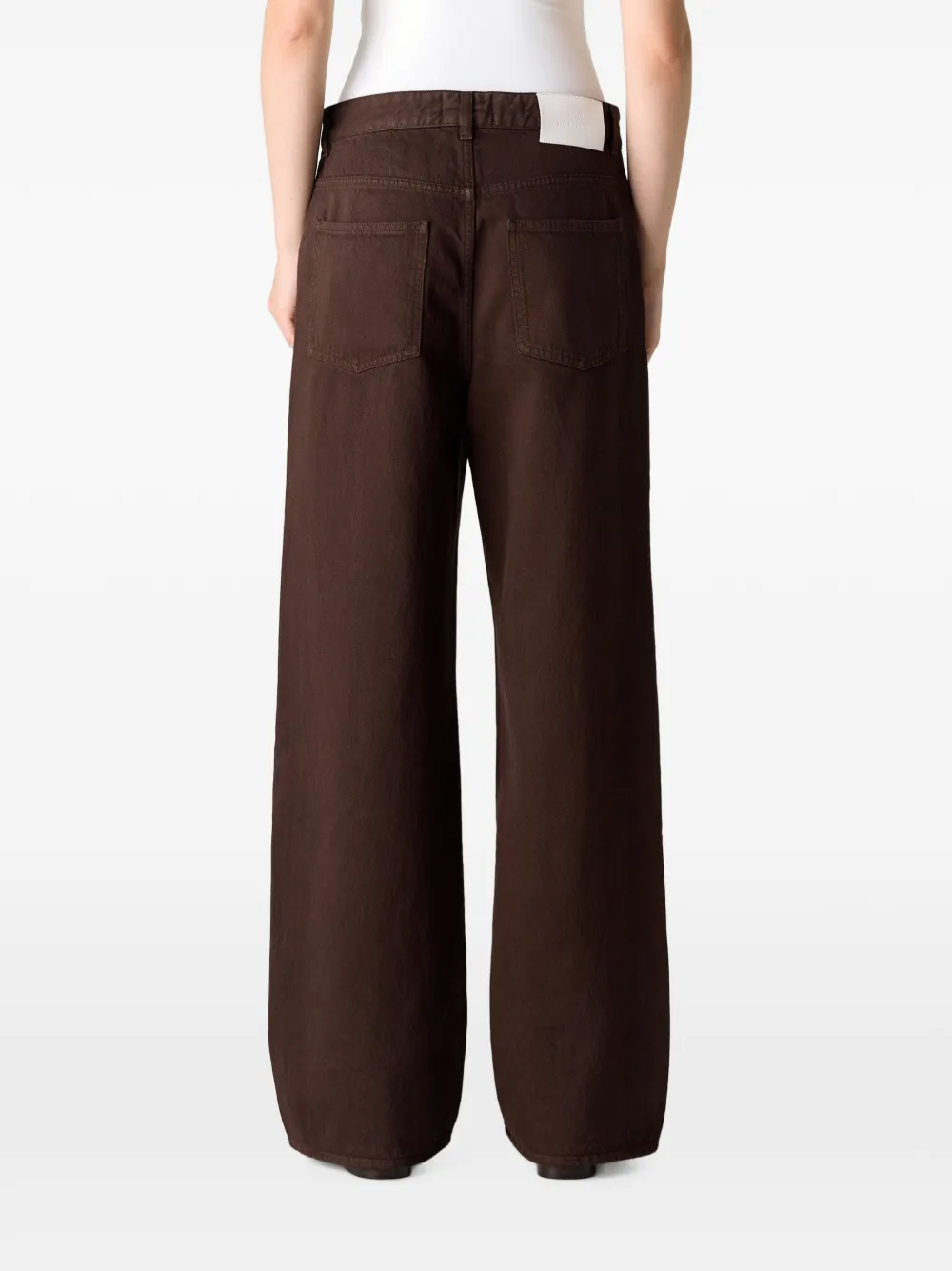 LouLou de Saison Mico jeans met wijde pijpen Bruin