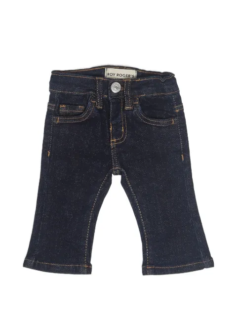 Roy Rogers Kids logo-patch straight-leg jeans