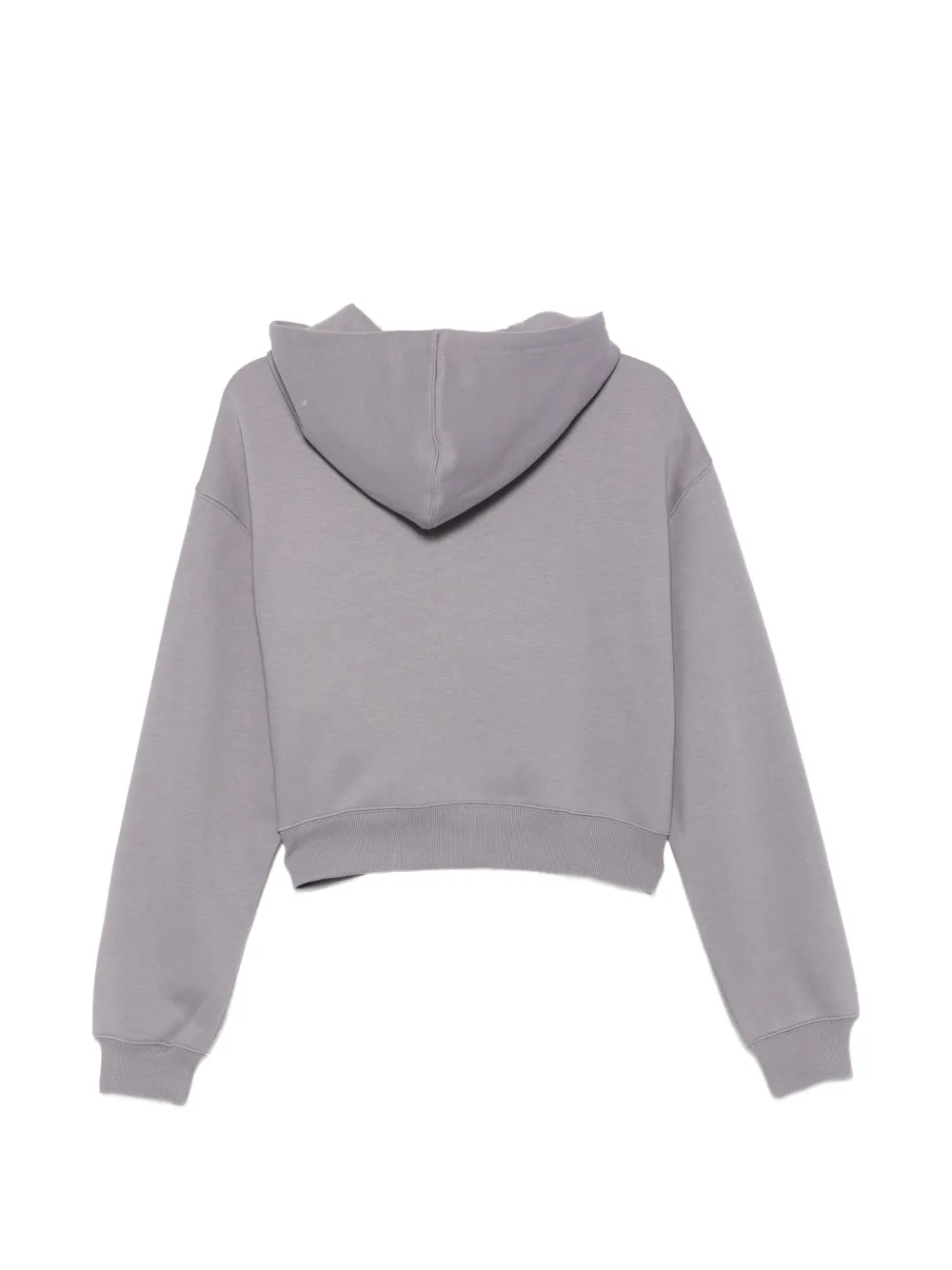 New Balance logo-print zip-fastening hoodie Grijs