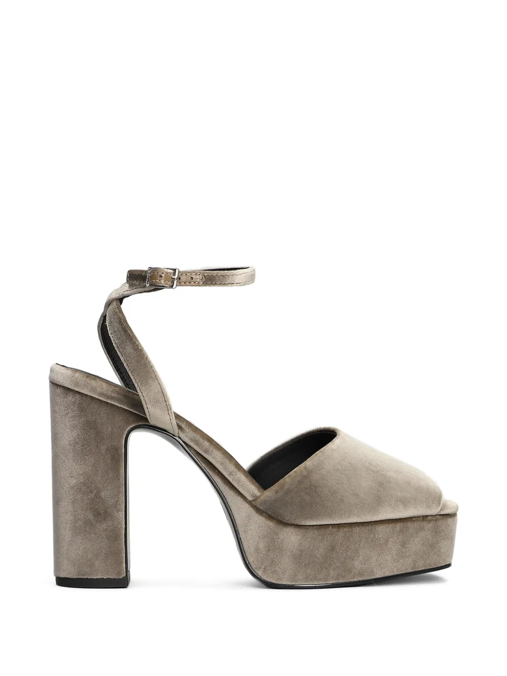 Bibi Lou Samtsandalen mit Plateau - Grau