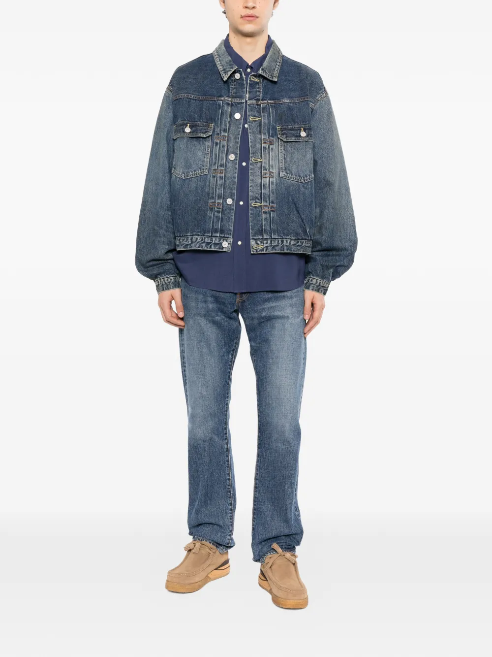 visvim 101XX jack met vervaagd effect Blauw