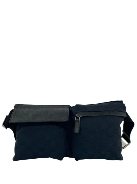 Gucci Pre-Owned 2000-2015 GG Canvas Double Pocket belt bag