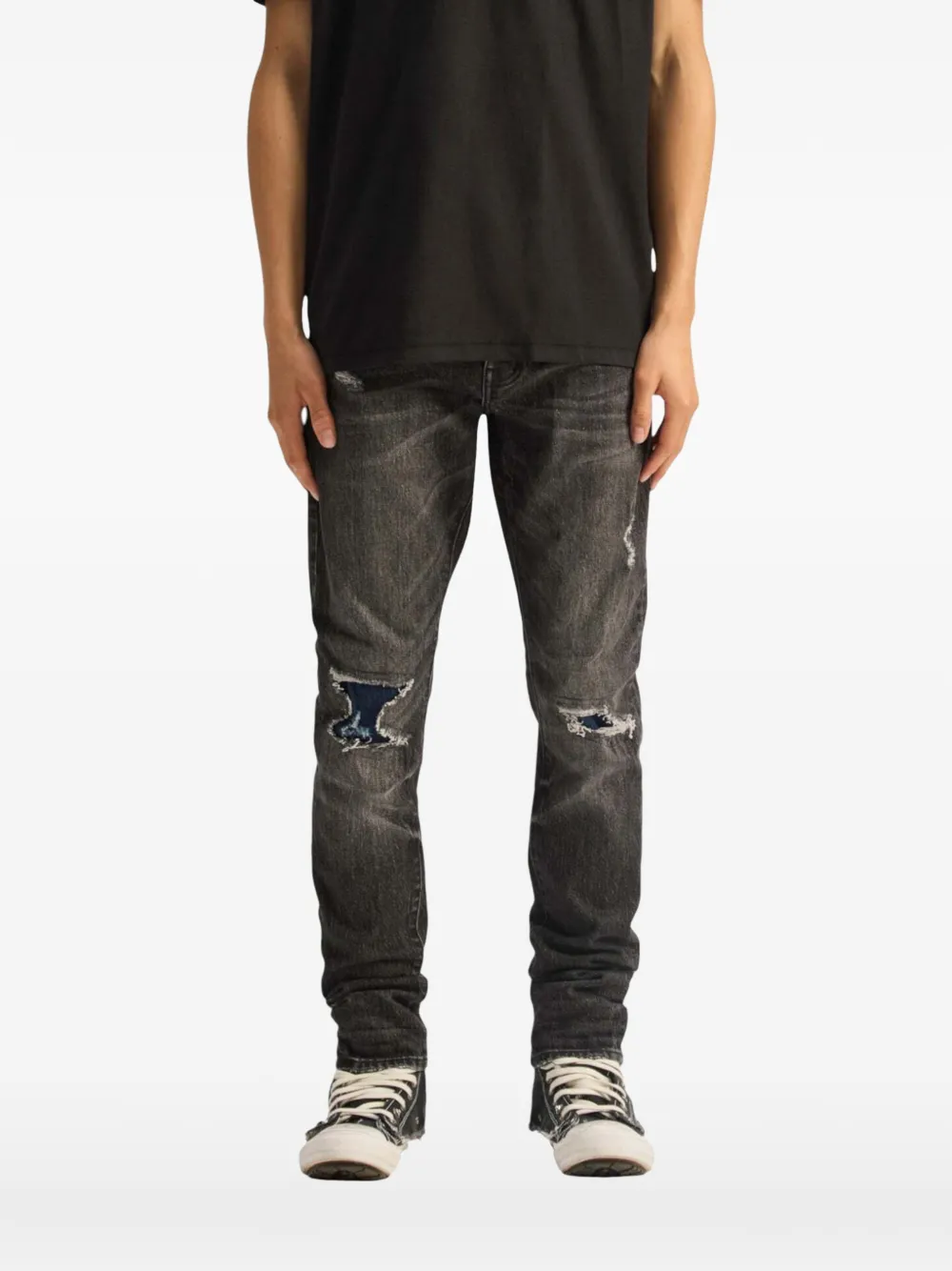 Purple Brand P001 distressed jeans Zwart
