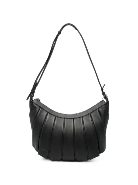 Lacoste M Hobo pleated leather shoulder bag