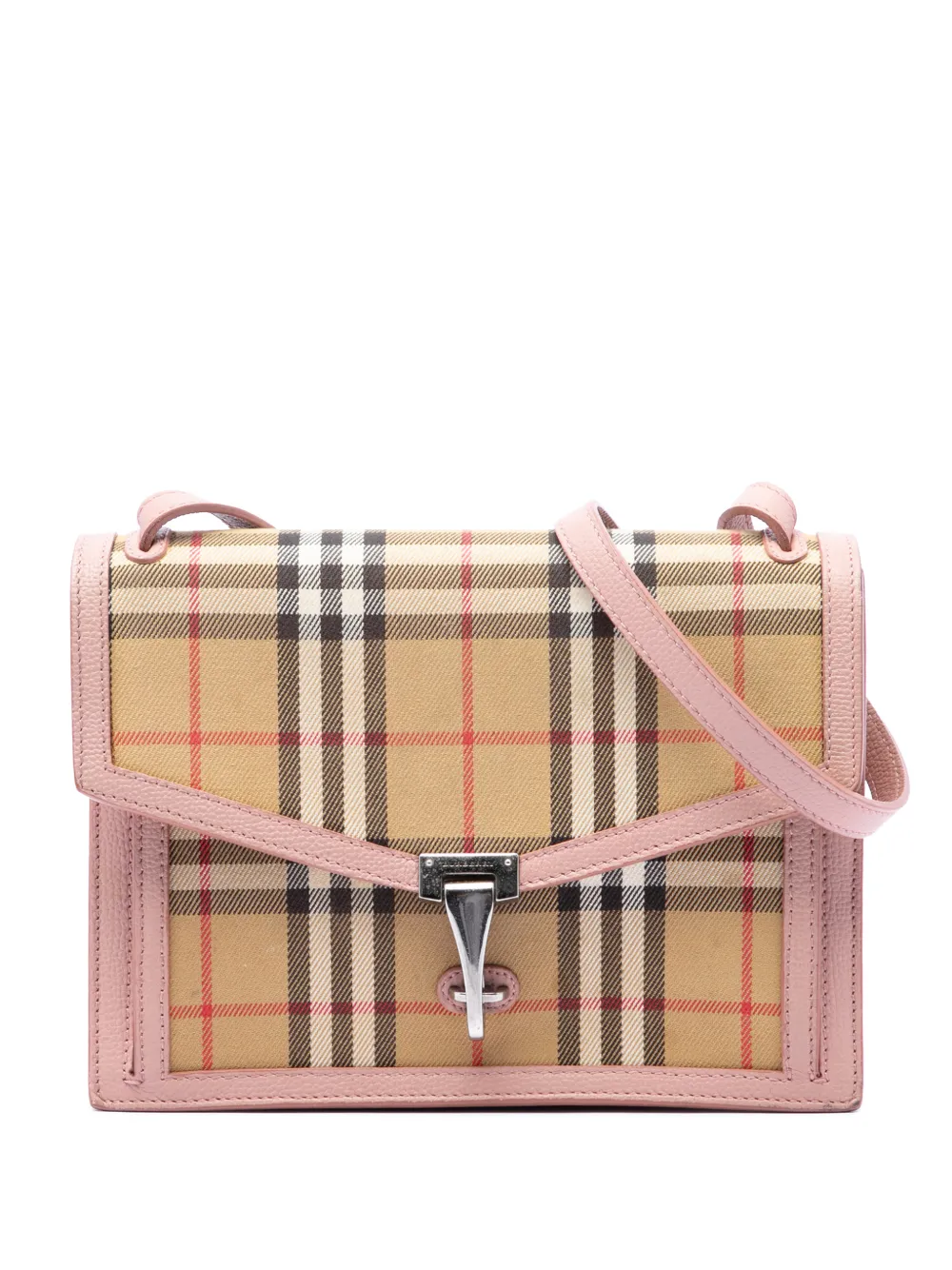Burberry Pre-Owned 2000-2017 Small House Check Canvas Macken crossbody bag - Toni neutri