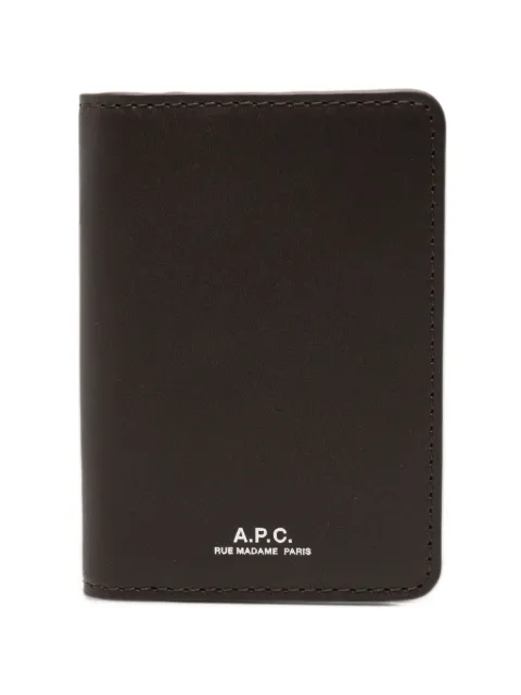 A.P.C. tarjetero Stefan con logo estampado