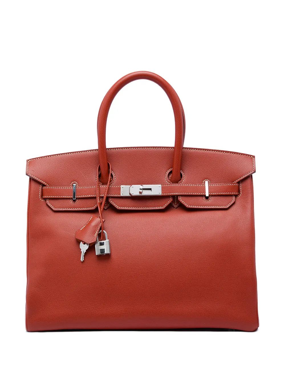 Hermès Pre-Owned 2012 Epsom Candy Verso Birkin Retourne 35 handbag - Marrone