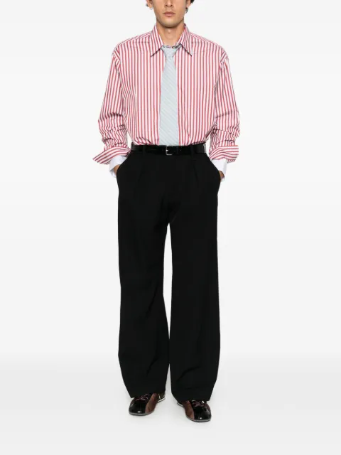 Willy Chavarria pleated wide-leg trousers