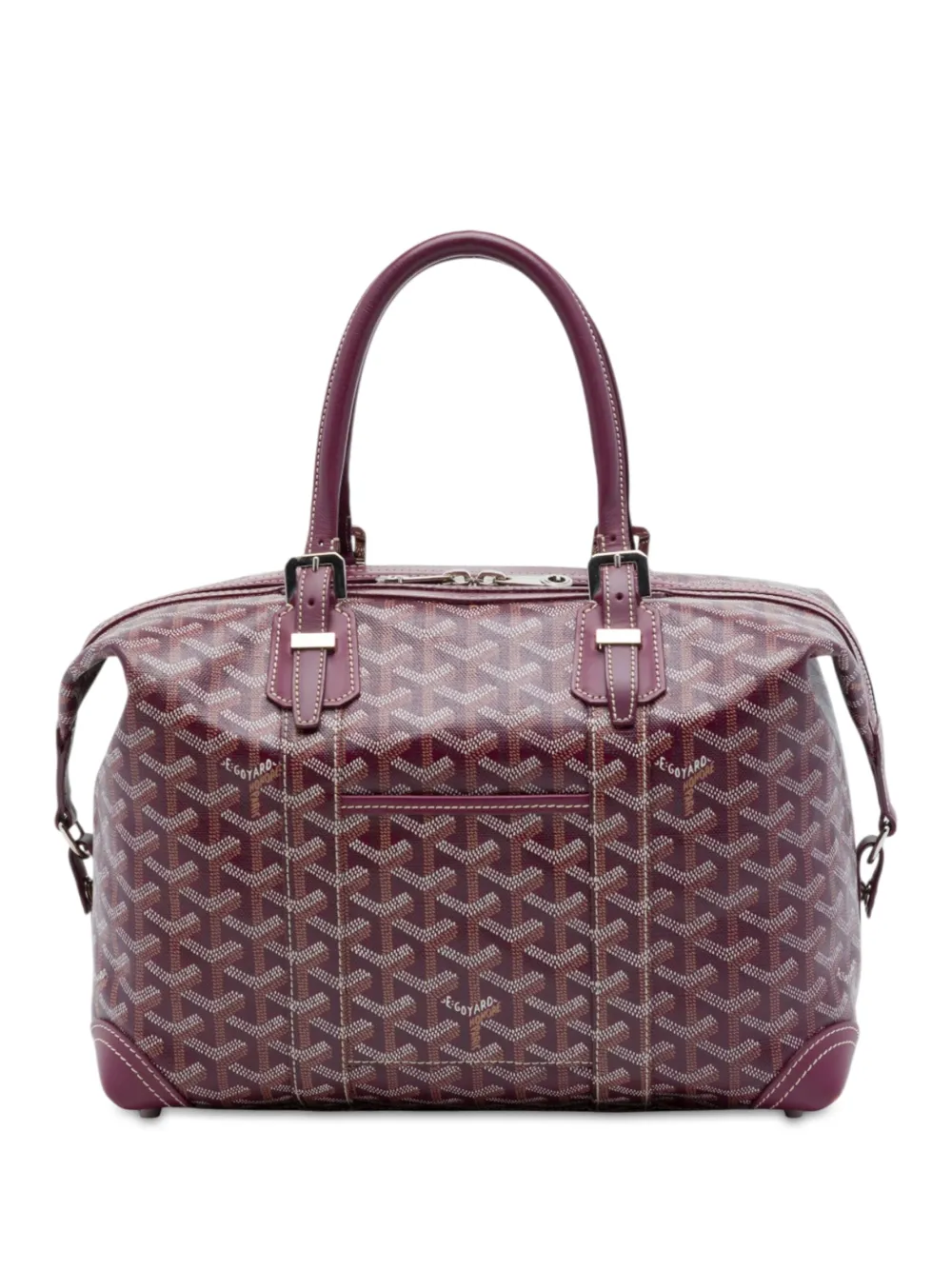 Goyard Pre-Owned 2015 Goyardine Boeing 30 boston bag - Rosso