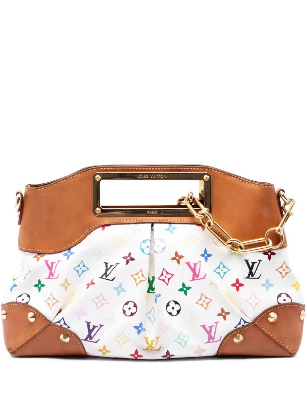 Louis Vuitton Pre-Owned 2009 Monogram Multicolore Judy MM satchel - Bianco