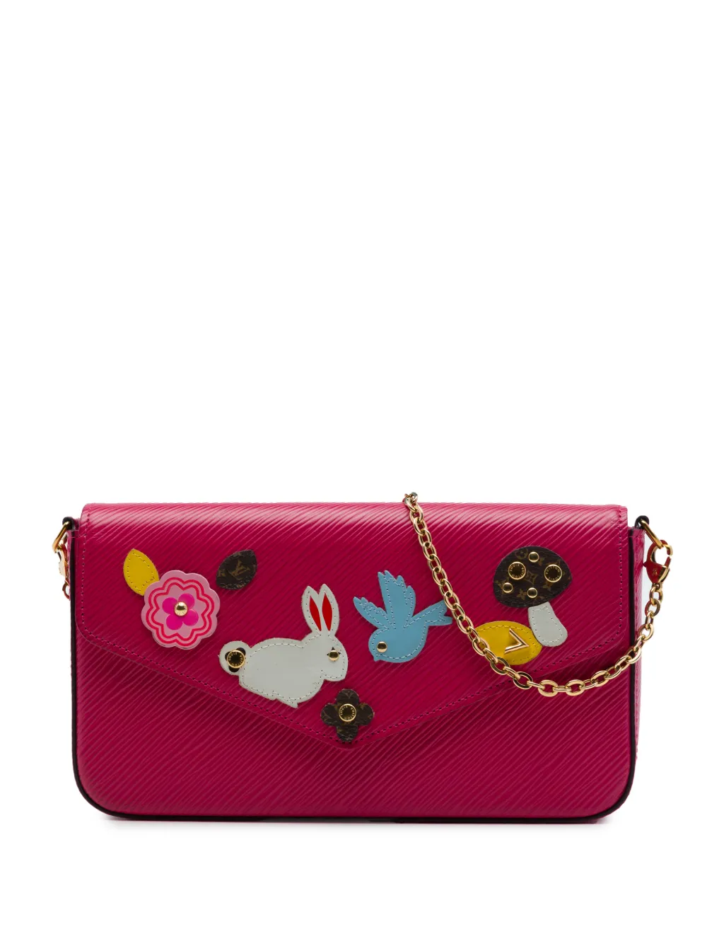 Louis Vuitton Pre-Owned sac à bandoulière Pochette Felicie Patchwork en cuir Épi (2018) - Rose