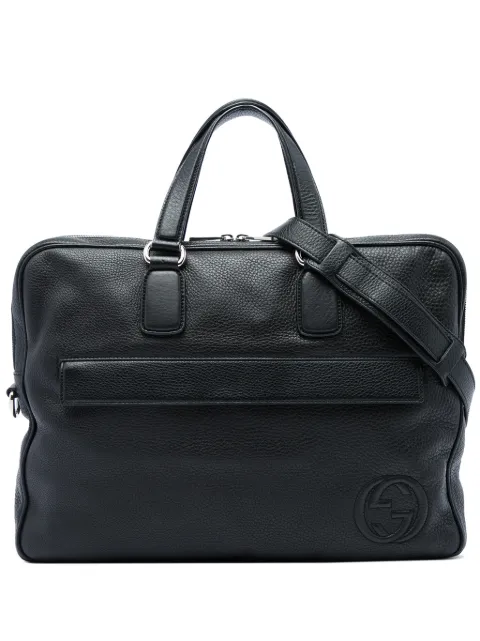 Gucci Pre-Owned 2016-2026 Calfskin Soho Briefcase business bag