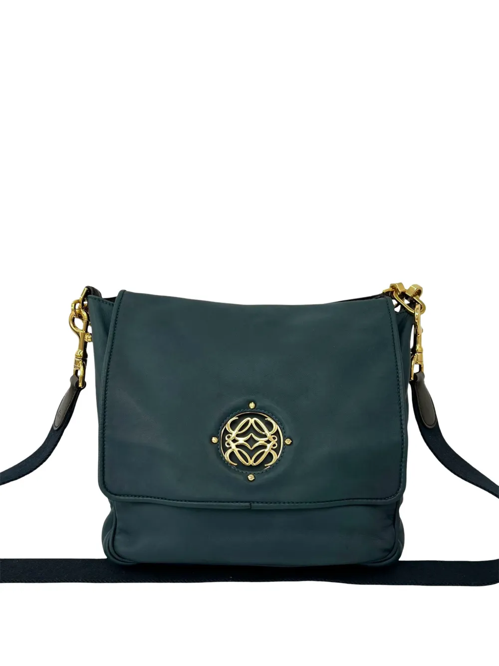 Loewe Pre-Owned 2000-2026 Leather Anagram satchel - Blu