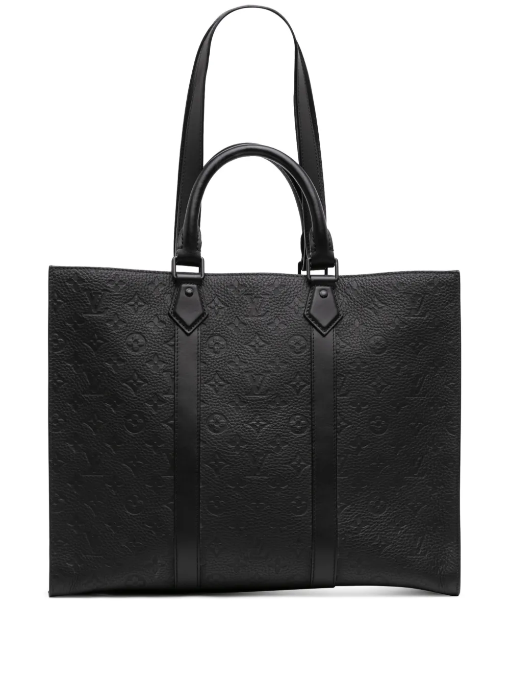Louis Vuitton Pre-Owned 2022-2026 Monogram Taurillon Sac Plat 24H satchel - Nero