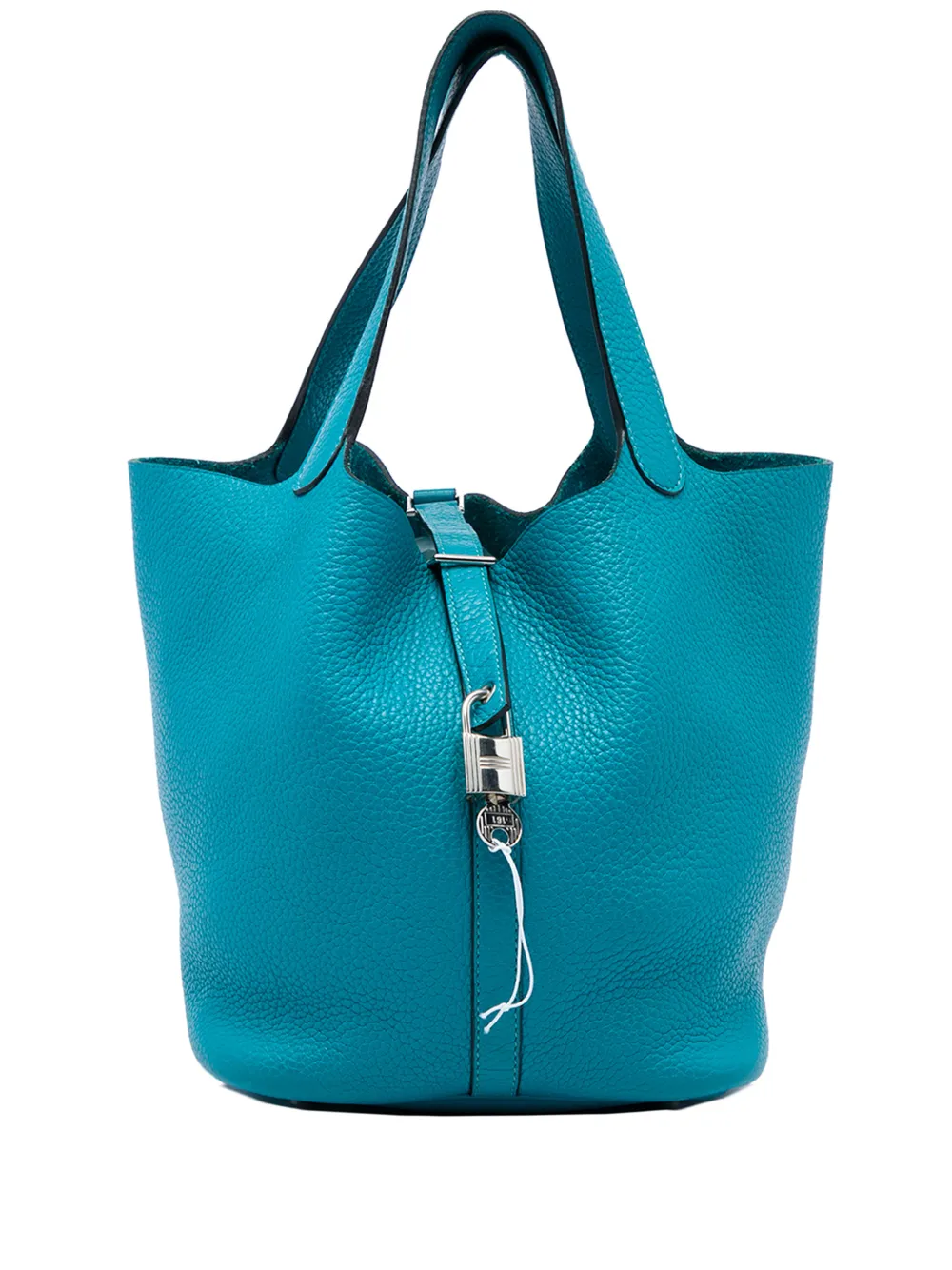 Hermès Pre-Owned 2014 Clemence Picotin Lock 22 handbag - Blu