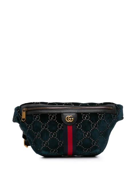 Gucci Pre-Owned 2021-2026 GG Velvet Ophidia belt bag