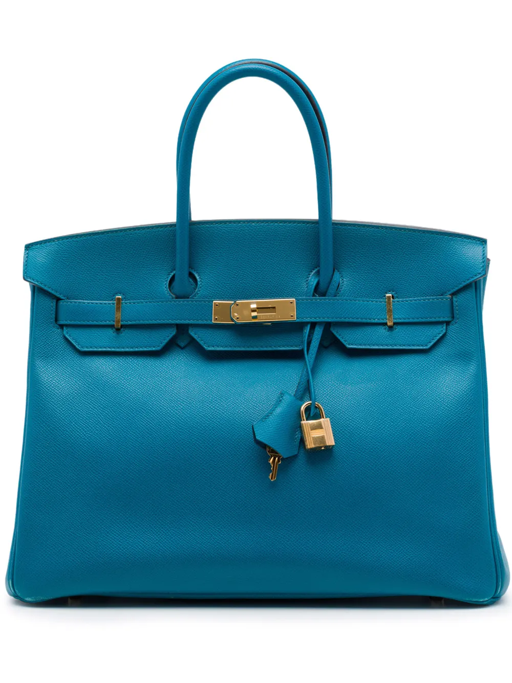 Hermès Pre-Owned 2013 Epsom Birkin Retourne 35 handbag - Blu