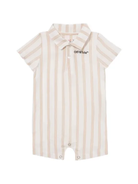 Off-White Kids Bookish striped romper