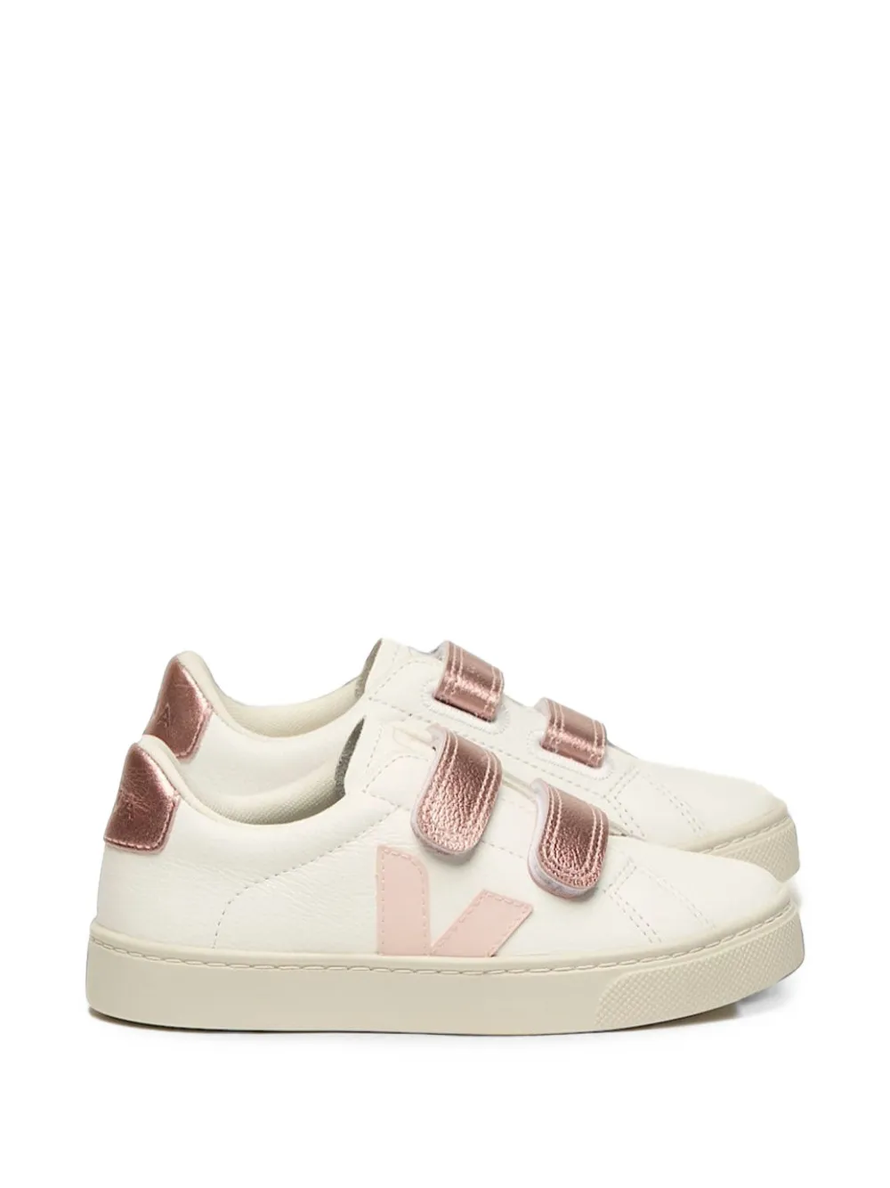 VEJA Kids Esplar touch-strap sneakers - Bianco