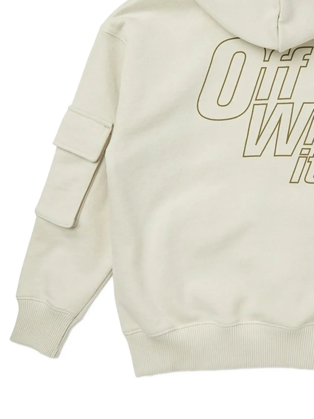 New Balance Kids Arrows cargo hoodie Wit