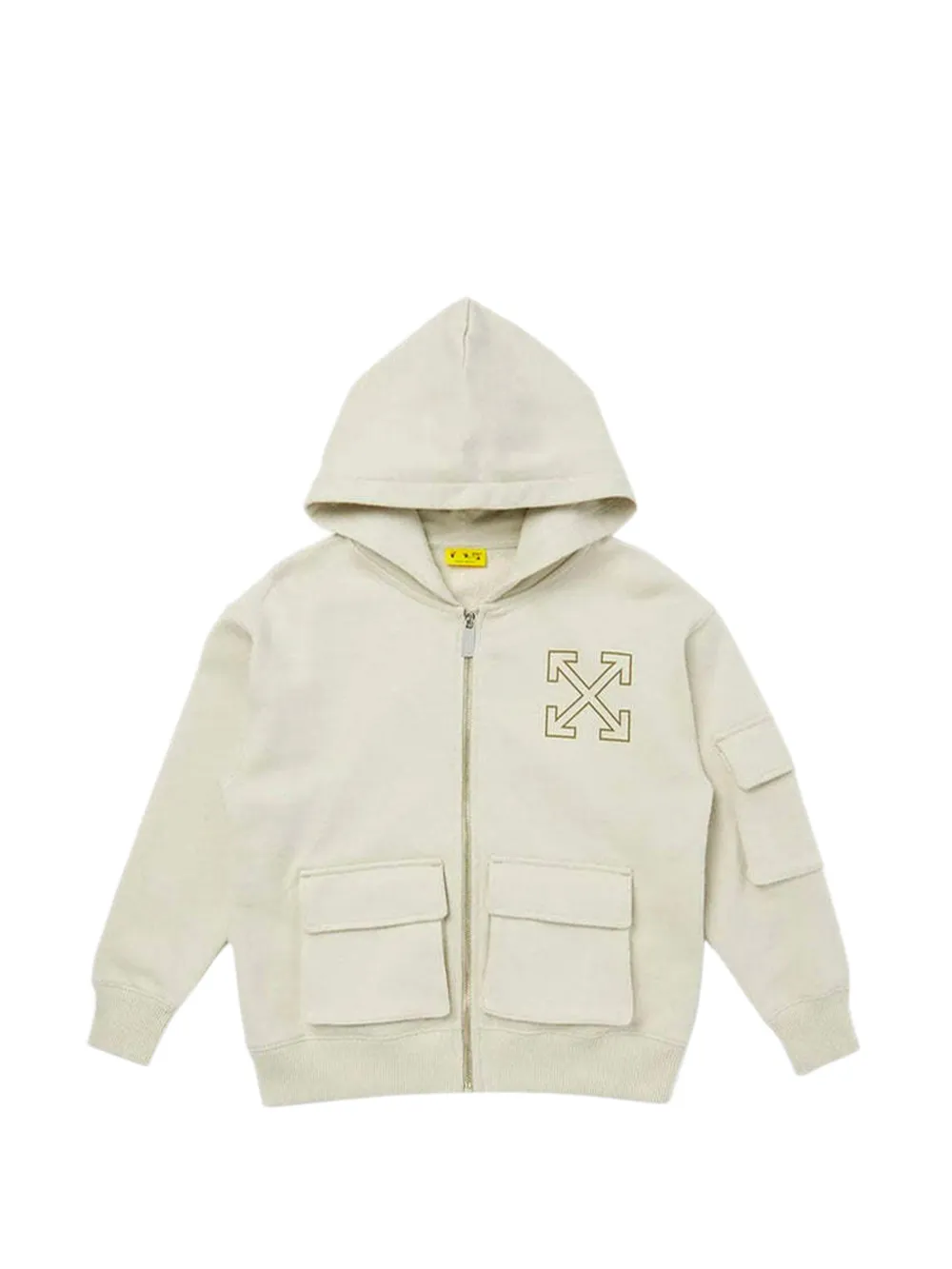 Off-White Arrows cargo hoodie - Bianco