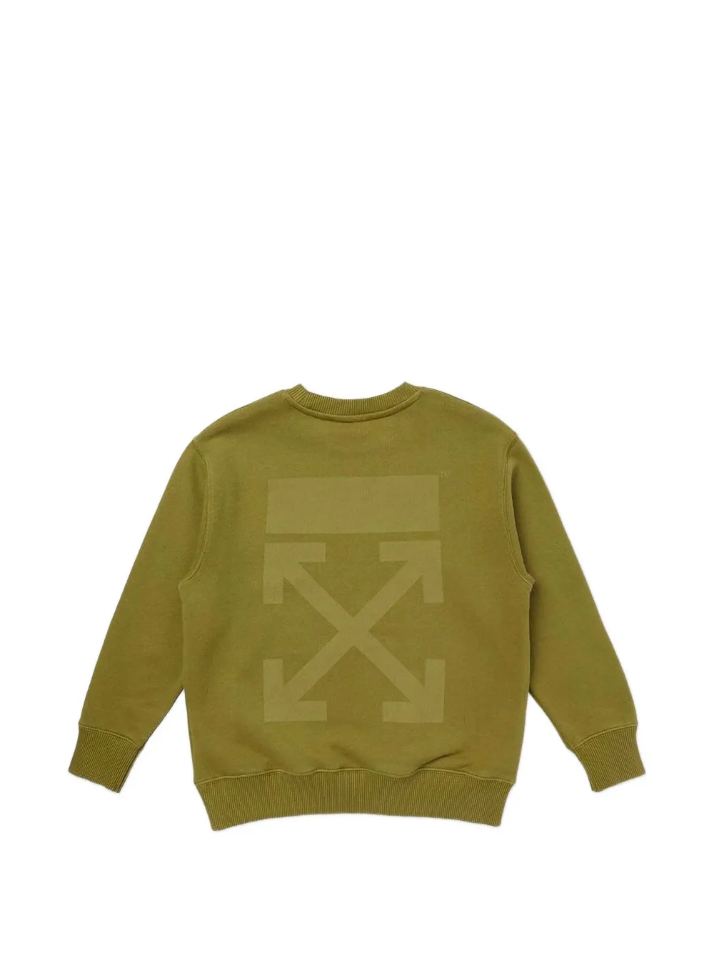 Off-White logo-print sweatshirt - Verde