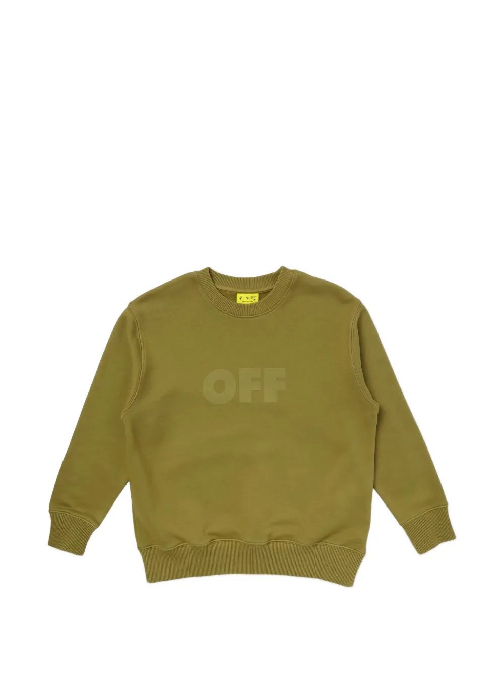 Off-White logo-print sweatshirt - Verde