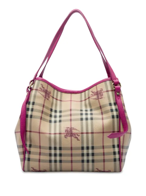 Burberry Pre-Owned 2000-2017 Small Haymarket Check Coated Canvas Canterbury tote bag