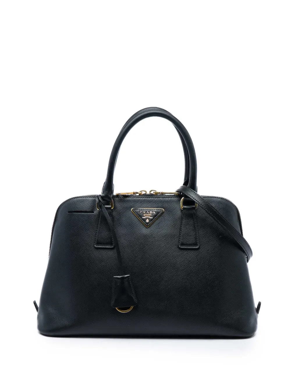 Prada Pre-Owned 2013-2026 Medium Saffiano Lux Promenade satchel - Nero