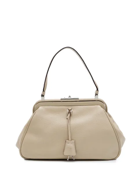 Prada Pre-Owned 2000-2013 Goatskin Madras Cerniera Frame handbag
