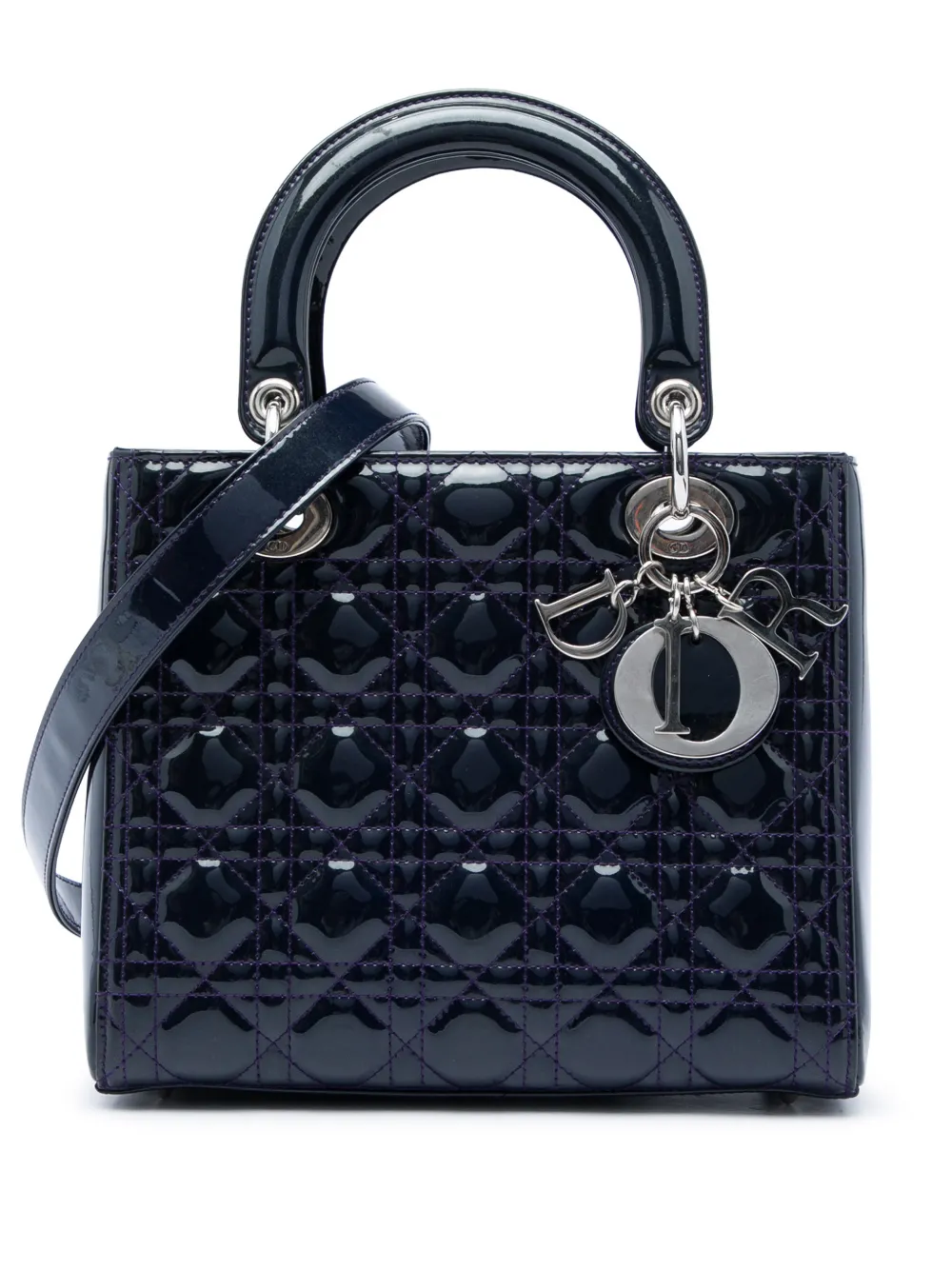Christian Dior Pre-Owned sac cabas Cannage Lady Dior médium (2016) - Violet