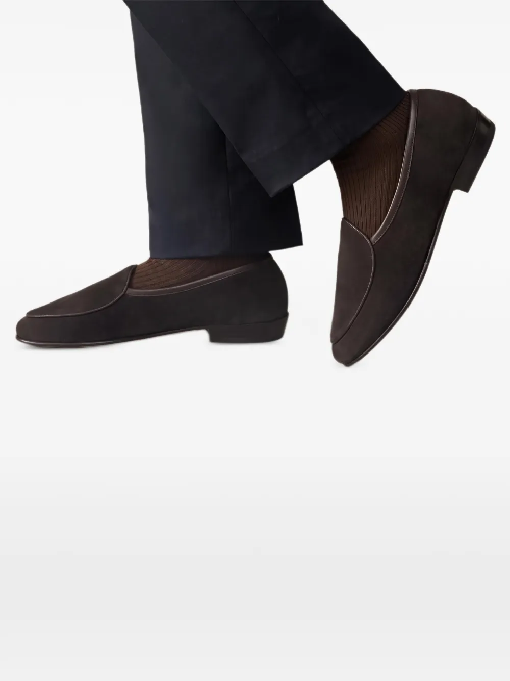 Baudoin & Lange Sagan suede loafers - Marrone