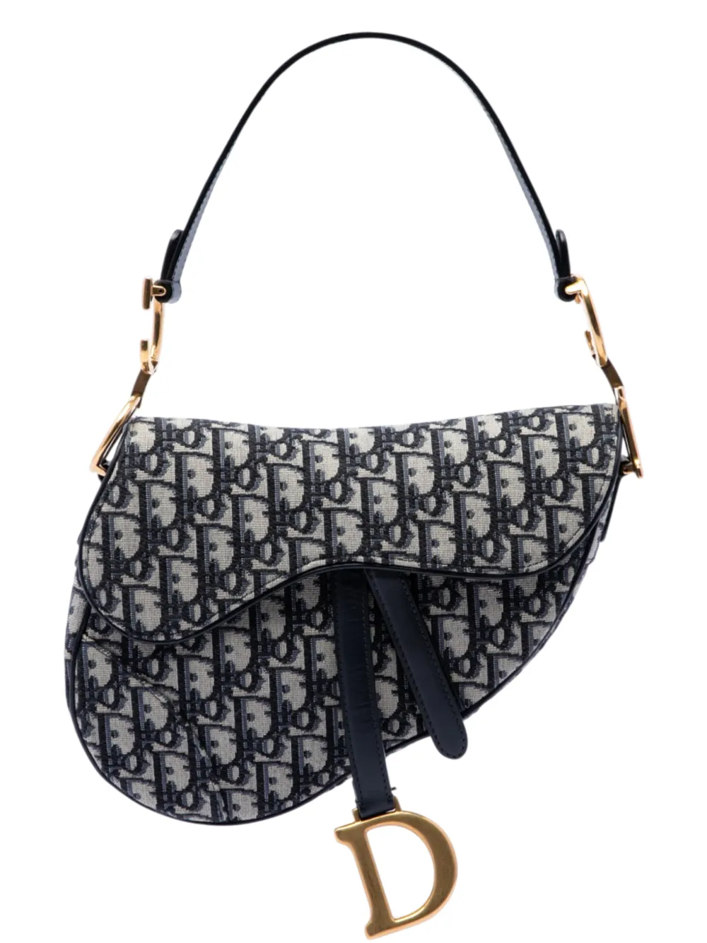 Christian Dior Pre-Owned 2018 Oblique Satchel-Tasche aus Canvas - Blau