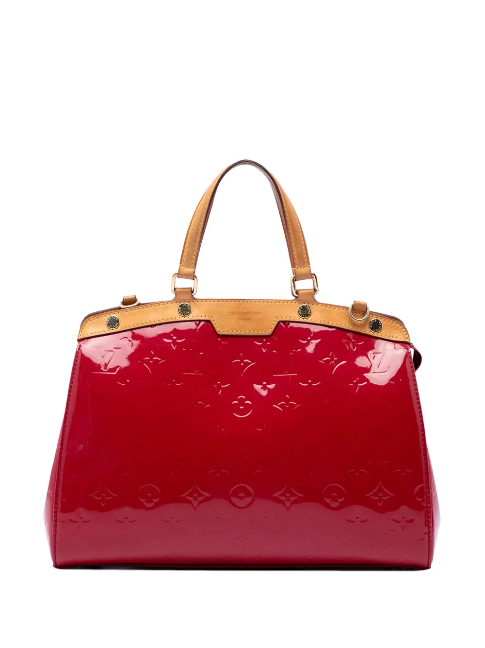 Louis Vuitton Pre-Owned 2014 Monogram Vernis Brea MM satchel - Red