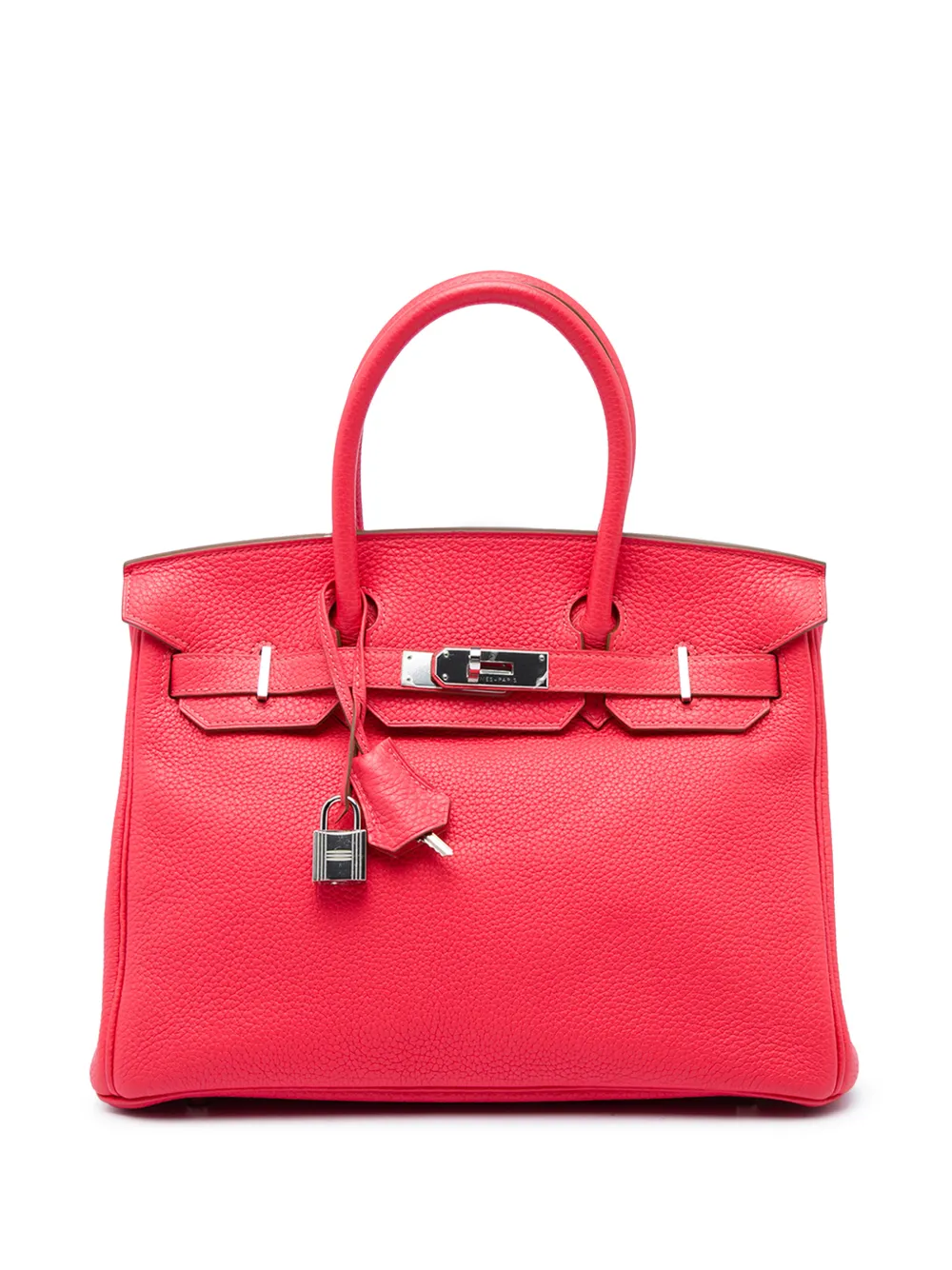 Hermès Pre-Owned 2014 Clemence Birkin Retourne 30 handbag - Rosso