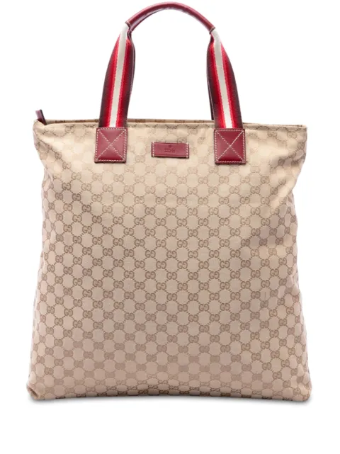 Gucci Pre-Owned 2016-2026 GG Canvas Web Vertical tote bag
