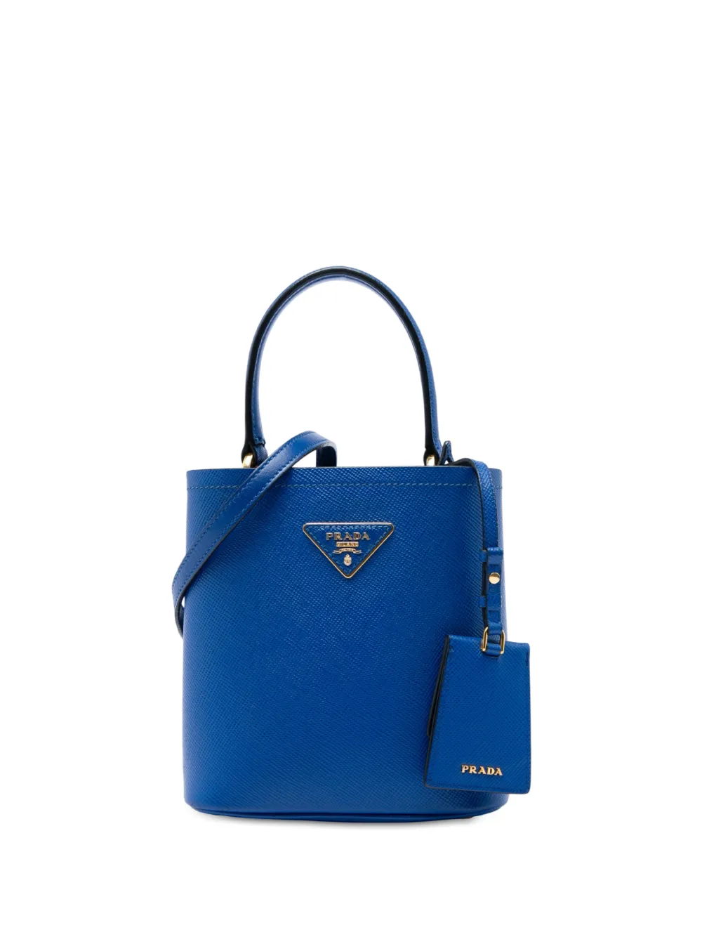 Prada Pre-Owned 2013-2026 Small Saffiano Cuir Panier satchel - Blu