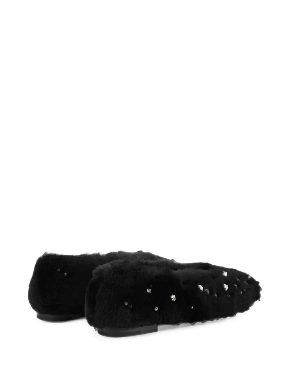 Jimmy Choo Margot crystal-embellished ballet flats Zwart