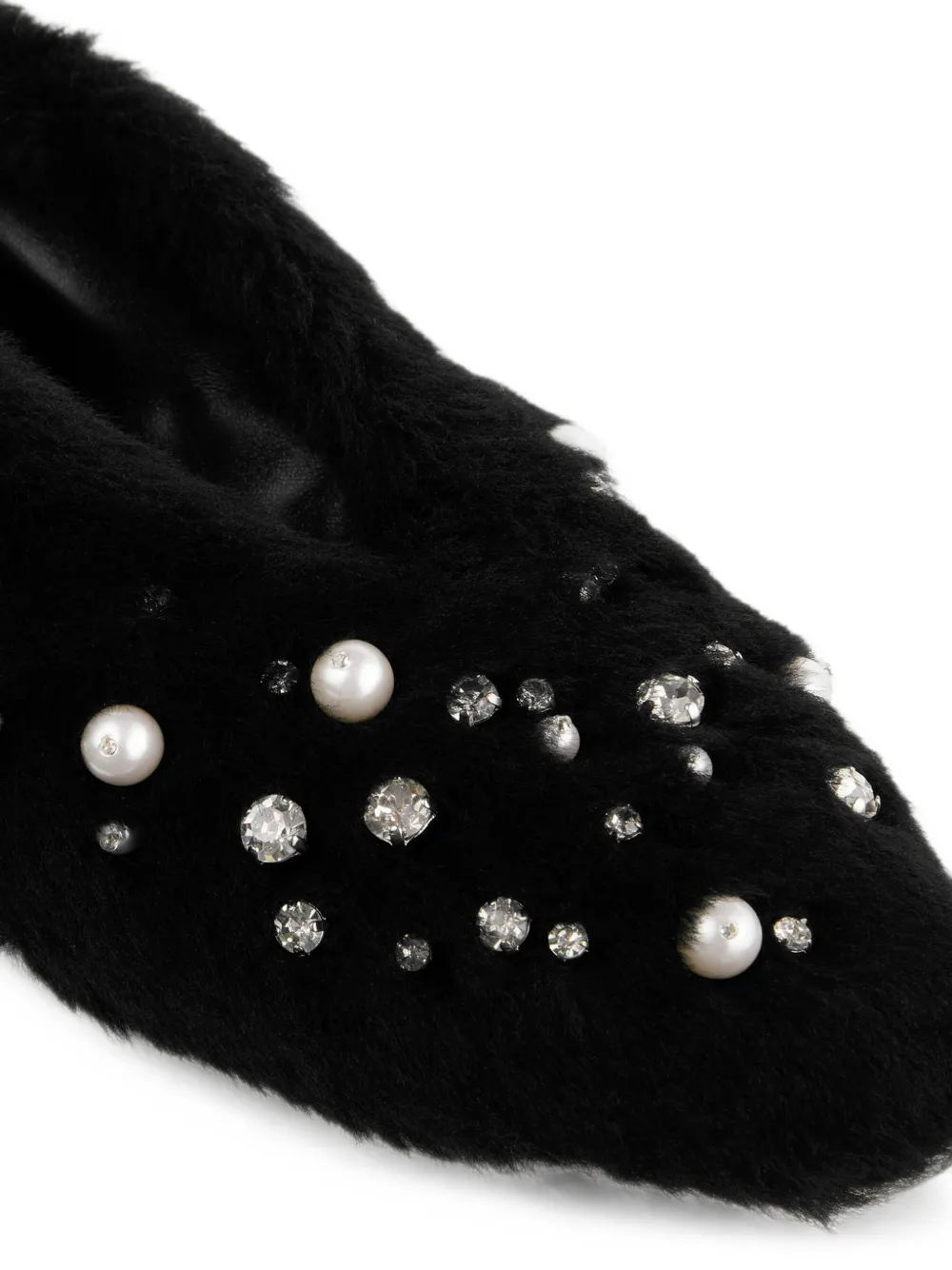 Jimmy Choo Margot crystal-embellished ballet flats Zwart