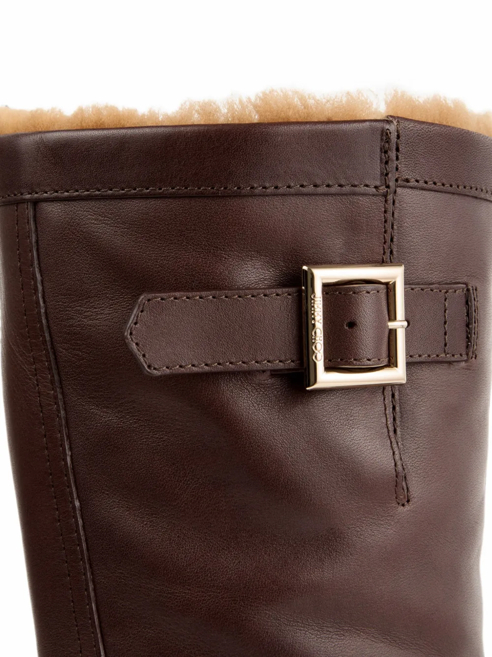 Jimmy Choo Biker Mid buckle-fastening boots Bruin