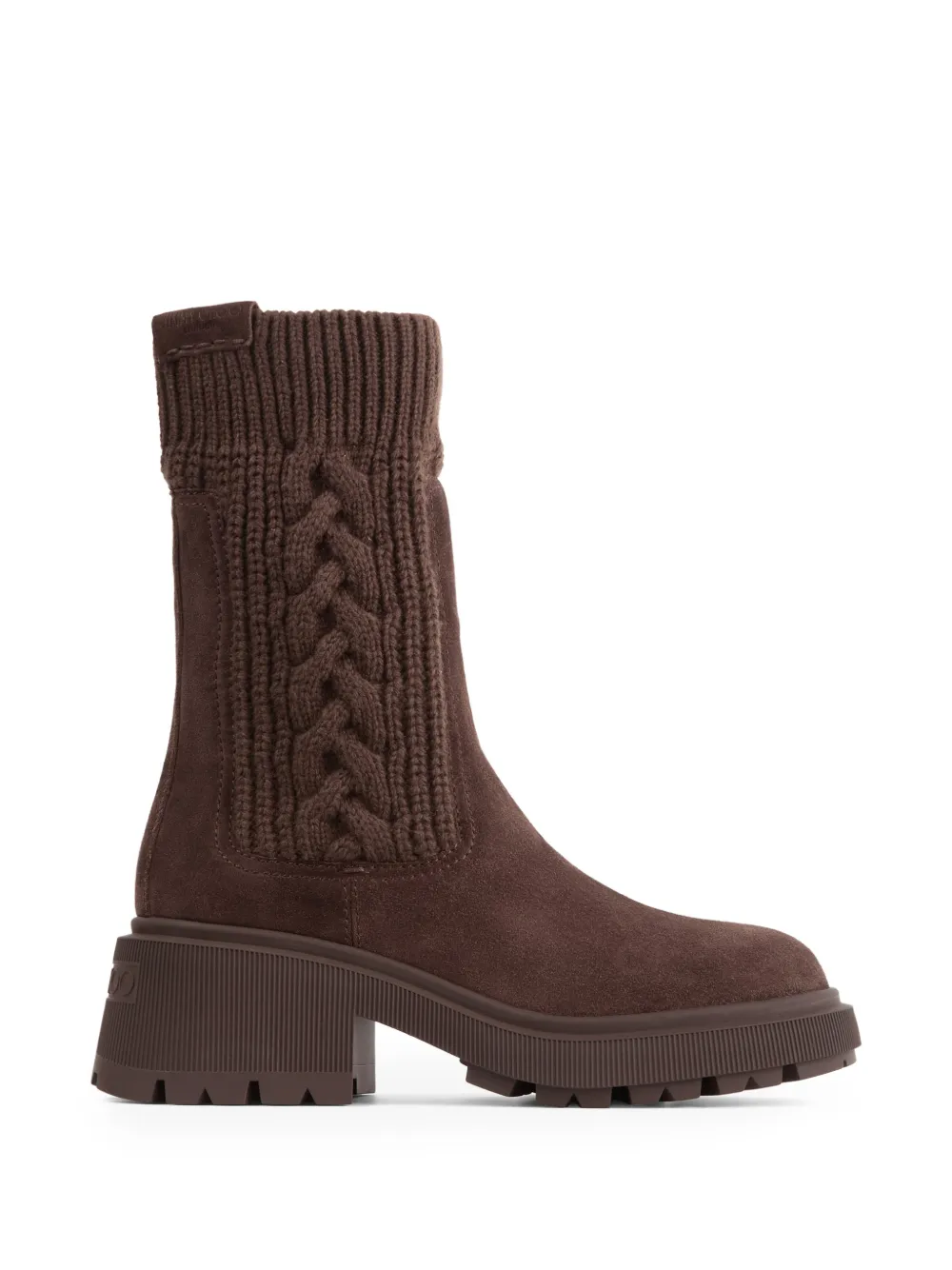 Jimmy Choo Tamia cable-knit panel boots