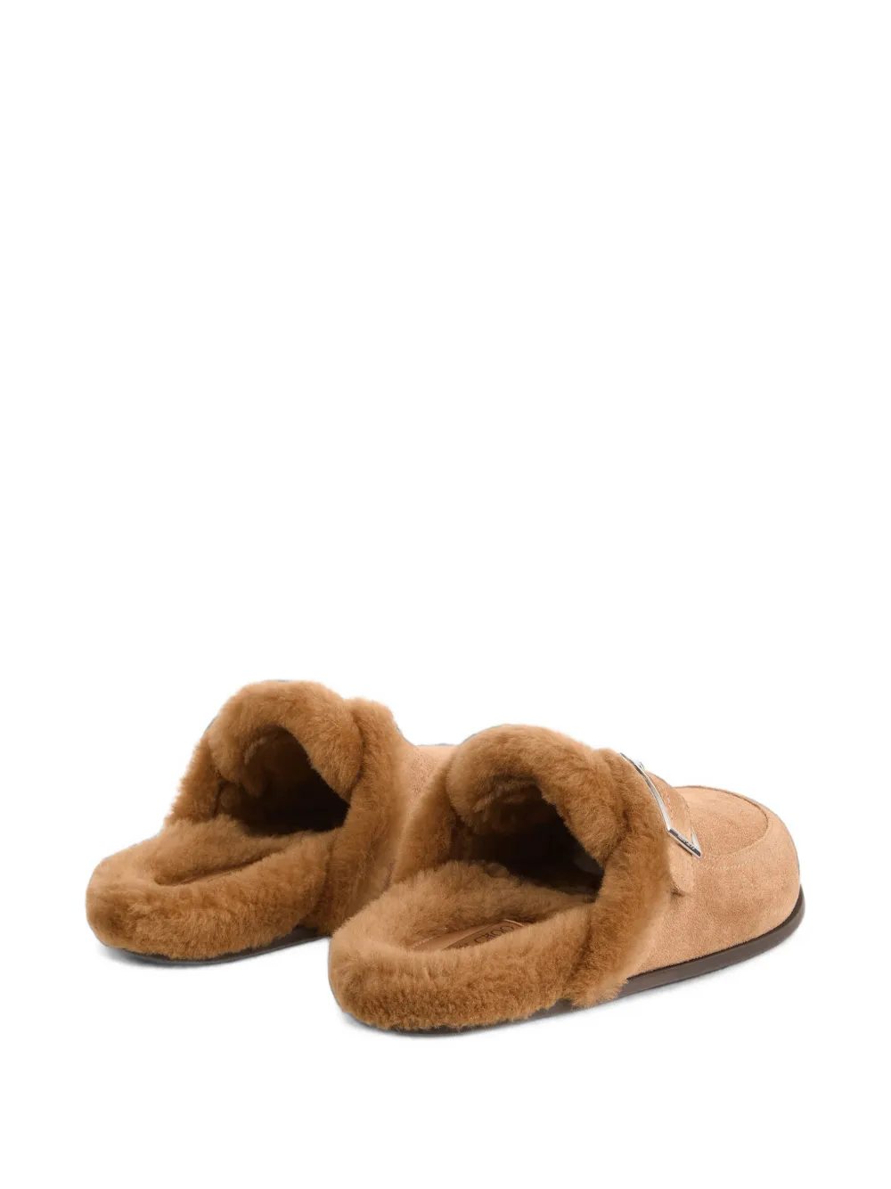 Jimmy Choo Biker buckle-strap mules Beige