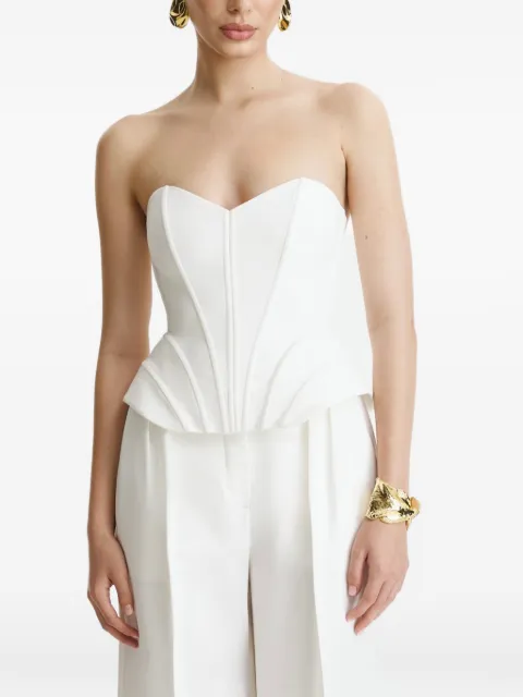 BENEDETTO structured peplum corset top