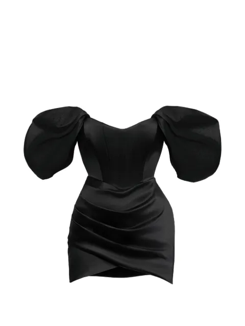 BENEDETTO off-shoulder puff-sleeve mini dress