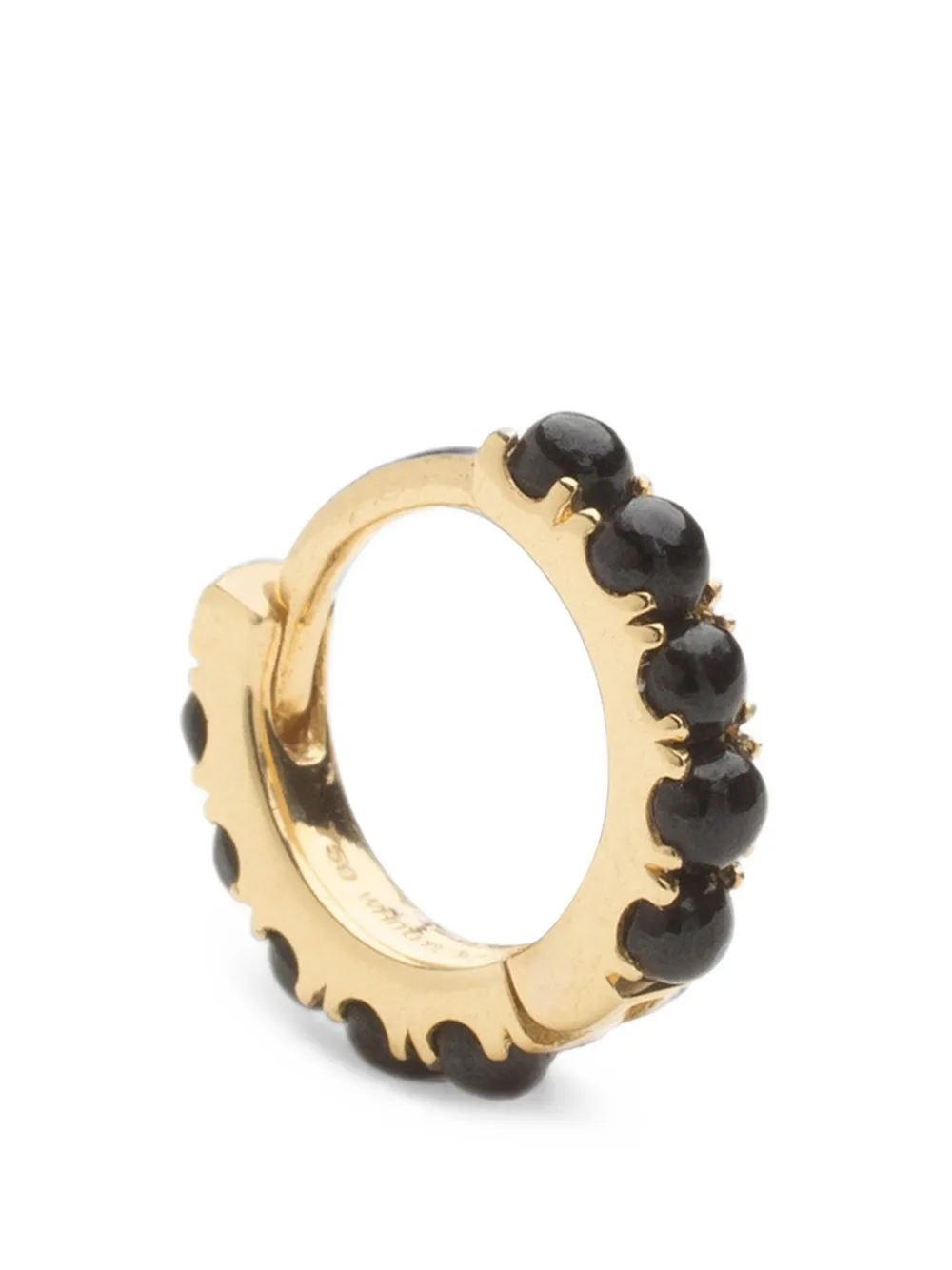 We by WHITEbIRD Ismène onyx hoop earring - Oro