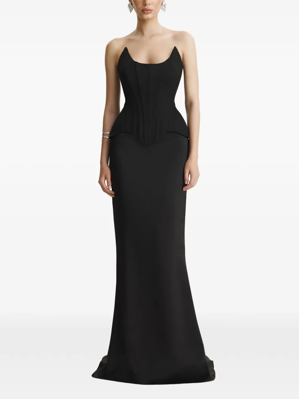 BENEDETTO Strapless korset Zwart