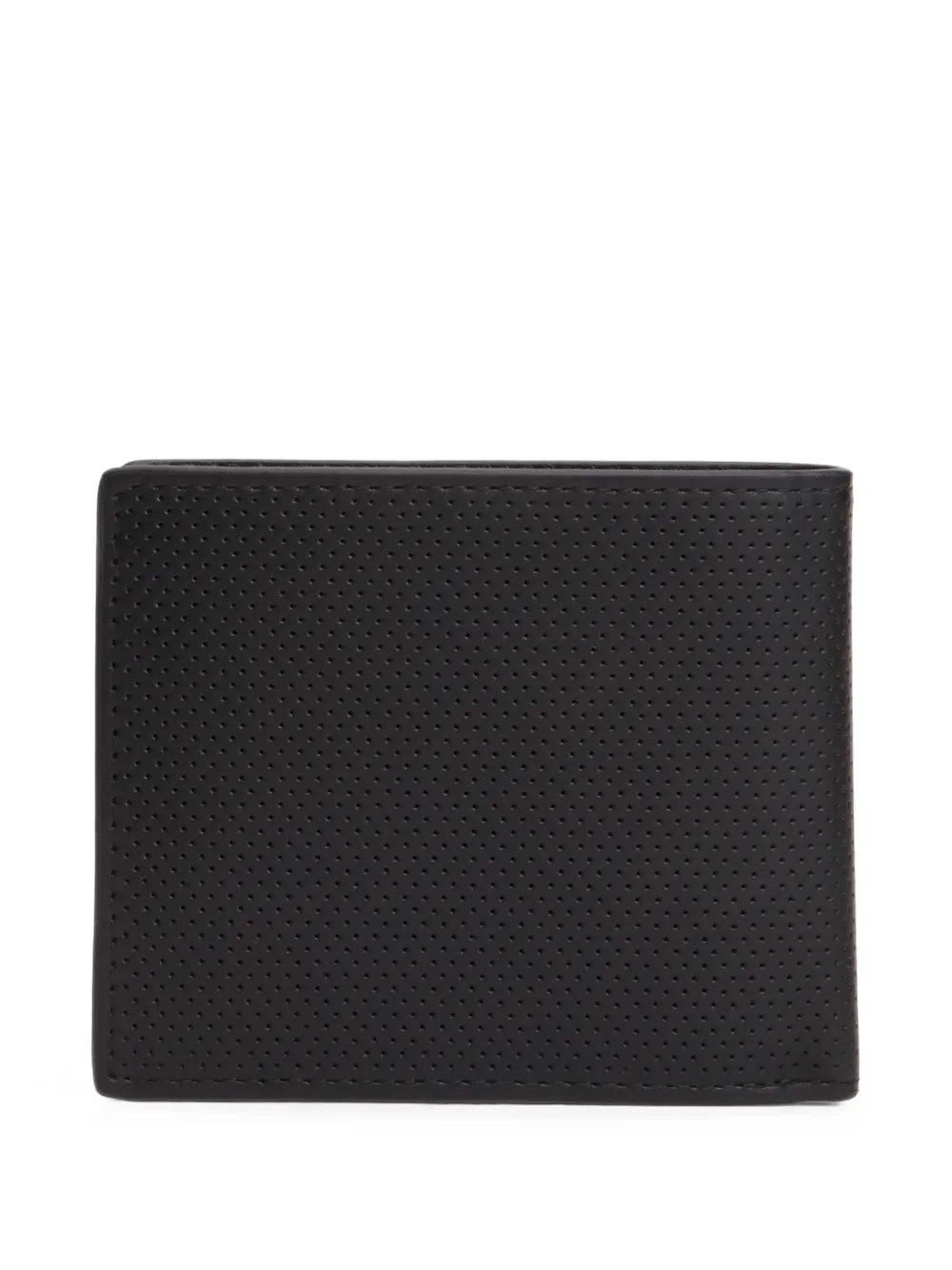 Tommy Hilfiger perforated logo-plaque wallet Zwart